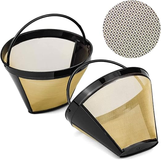 2er-pack Permanent-kaffeefilterbecher Aus Edelstahl, Waschbar