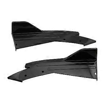 48 Cm Heckstoßstangenschutz Canards Splitter Seitenschweller Schutz Body Kits Abdeckung Aufkleber Auto Tuning Zubehör (kohlefaser-optik)