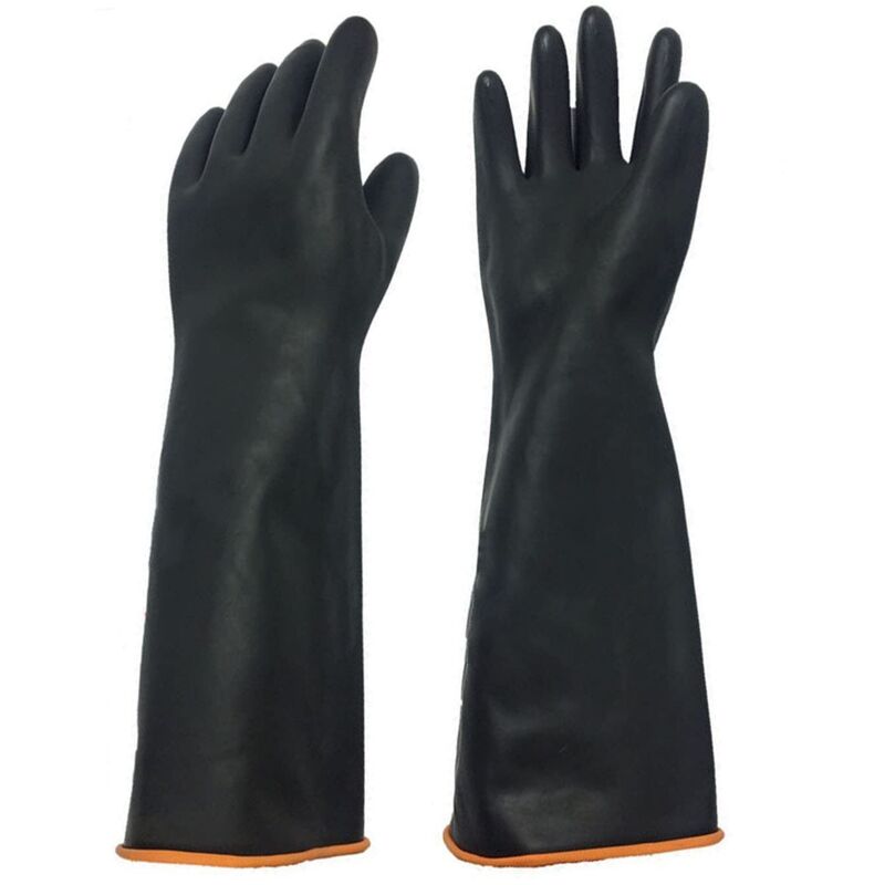45 Cm Gummihandschuhe, Wasserdichte Chemikalienschutzhandschuhe, Lange Tragedauer