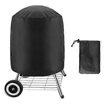 210d Outdoor-feuerofenabdeckung 58x77cm Runde Staubdichte Grillplane Mit Uv-schutz Und Regenschutz