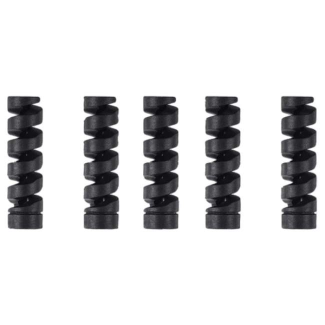 5-teiliger Usb-kabelschutz – Schwarz