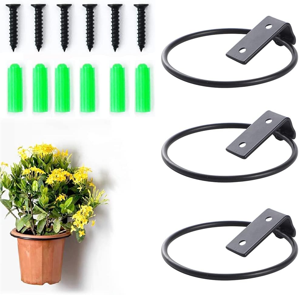 3er-pack Metall-blumentopfringe, Blumentopfringhalter, Faltbar