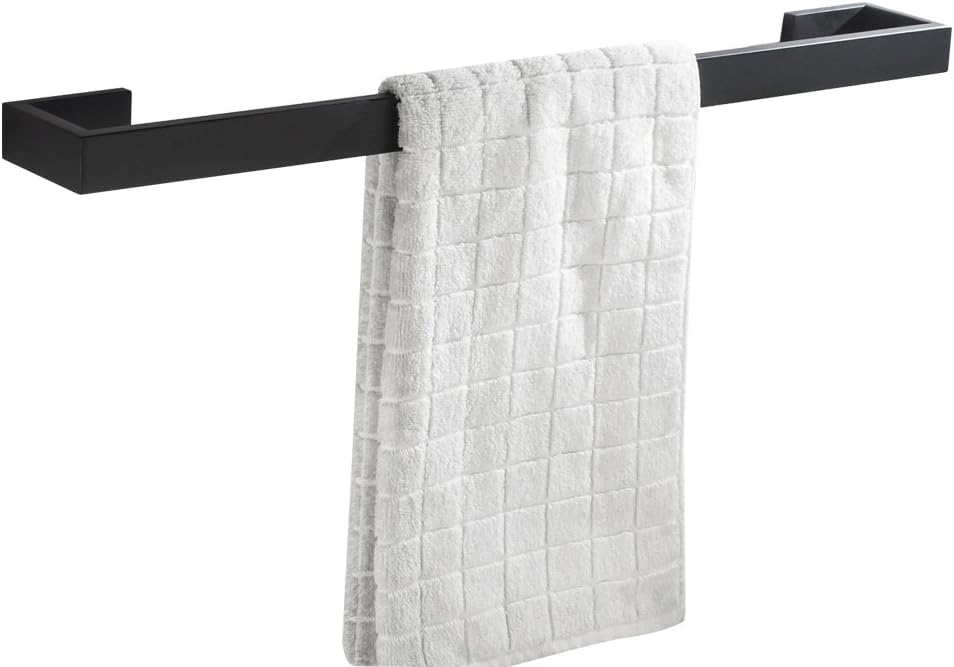Einzelner Handtuchhalter Aus Edelstahl Sus 304, Mattschwarze Ausführung Für Das Badezimmer