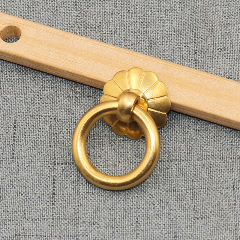 Stück Vintage-schubladen-ringgriffe Mit Messingkopf