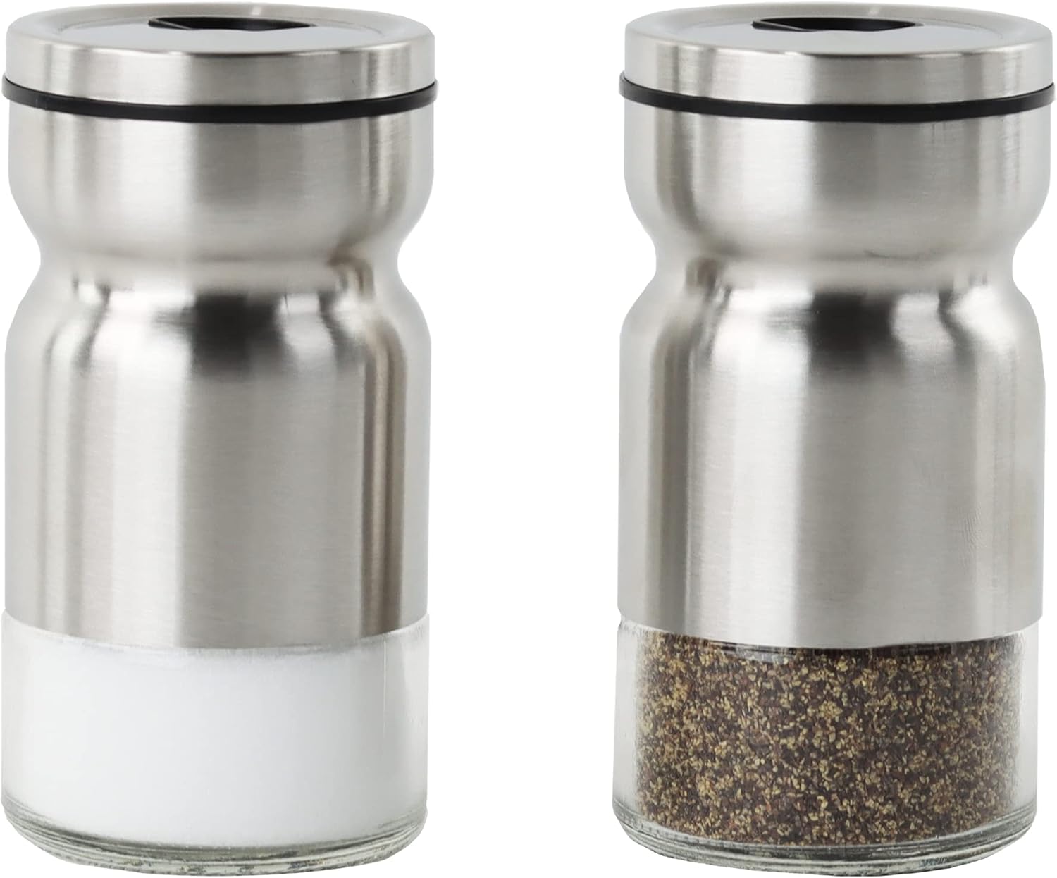 Salz- Und Pfefferstreuer Aus Glas Und Metall – 2er-set