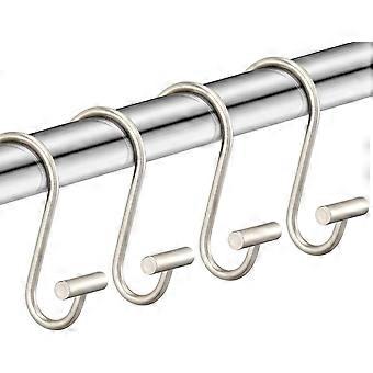Sztxj Duschvorhanghaken Aus Nickel, Rostfreie Duschvorhangringe Fürs Badezimmer, Dekorative Metall-duschvorhanghaken Für Die Duschvorhangstange, 1er-set