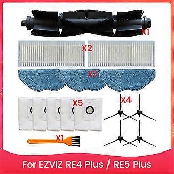 Ersatzteile Für Re4 Plus / Re5 Plus Hauptseitenbürste, Hepa-filter, Wischtuch, Staubbeutel, Saugroboter
