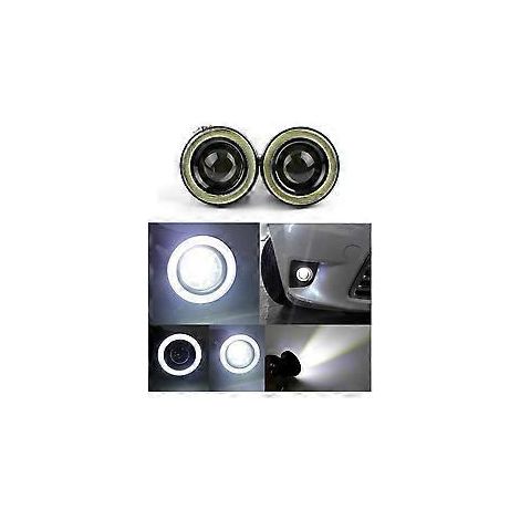 2 Stück 6,4 Cm Hochleistungs-universalscheinwerfer – Led-ring „angel Eye“, Nebelscheinwerfer, Tagfahrlicht. Weiß