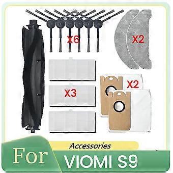 14-teiliges Zubehörset Für Den Viomi S9 Saugroboter: Hauptbürste, Seitenbürste, Filter, Wischtuch, Staubbeutel