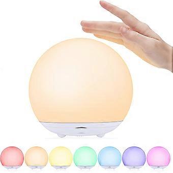 Nachtlicht Für Kinder, Wiederaufladbare Usb-nachttischlampe, Baby-nachtlicht Mit Sanft Dimmbarem Warmem Licht Und 7 Farben, Touch-schalter Und Timer Fürs Schlafzimmer