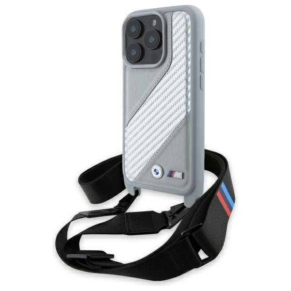 Bmw Bmhcp16x23psccg Iphone 16 Pro Max 6,9" Grau/grau Hartschalenkoffer M Edition Carbonstreifen & Riemen
