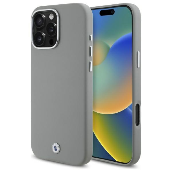 Bmw Bmhmp16x23pufwg Iphone 16 Pro Max 6,9" Grau/grau Hartschalenkoffer Mit Metallgehäuse Und Magsafe-verschluss