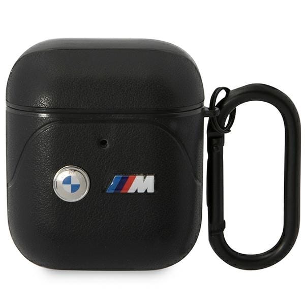 Bmw Bma222pvtk Airpods 1/2 Abdeckung, Schwarz/schwarzes Leder, Gebogene Linie