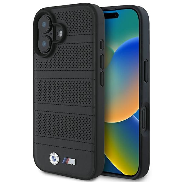 Bmw Bmhmp16s23puspk Iphone 166.1 Schwarze/schwarze Hartschalen-schutzhülle Mit M-perforation Und -naht, Magsafe