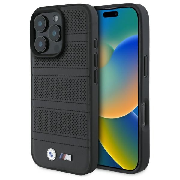Bmw Bmhmp16x23puspk Iphone 16 Pro Max 6,9 Zoll Schwarze/schwarze Hartschalen-schutzhülle Mit M-perforation Und -naht, Magsafe