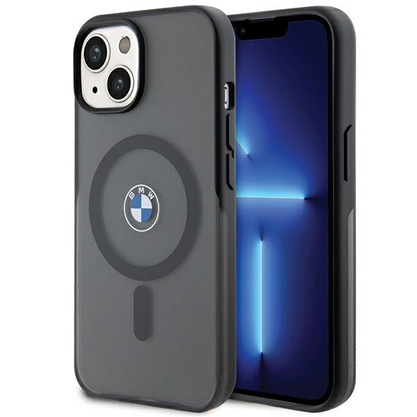Bmw Bmhmp15mdslk Iphone 15 Plus / 14 Plus 6,7" Schwarze Hartschalen-schutzhülle Mit Iml Signature Magsafe