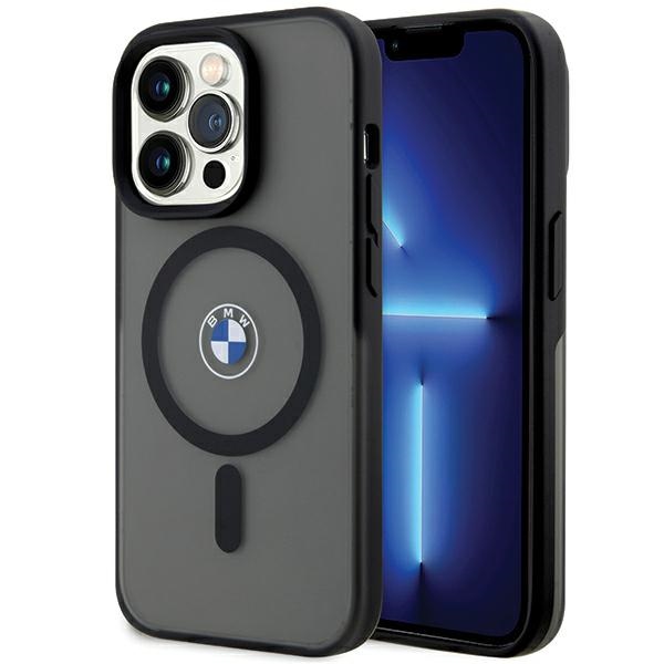 Bmw Bmhmp15ldslk Iphone 15 Pro 6,1" Schwarze/schwarze Hartschalen-schutzhülle Mit Iml Signature Magsafe