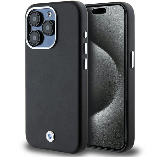 Bmw Bmhmp15l23pufwk Iphone 15 Pro 6,1" Schwarz/schwarz Signature Wrapped Metal Magsafe
