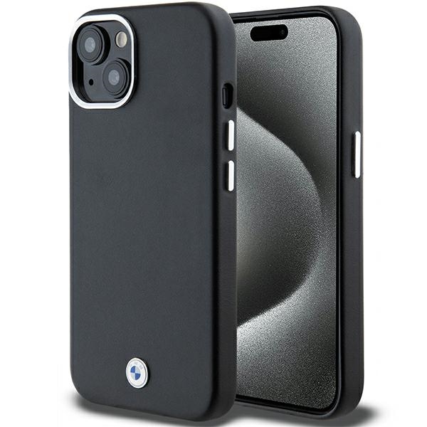 Bmw Bmhmp15s23pufwk Iphone 15 / 14 / 13 6,1" Schwarz/schwarz Signature Wrapped Metal Magsafe