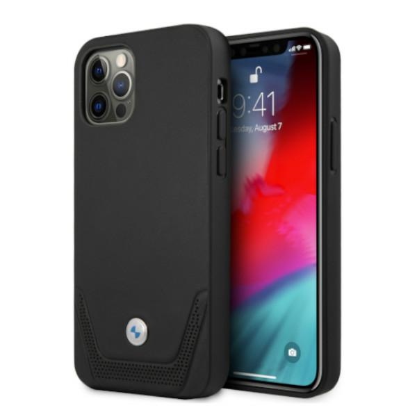 Bmw Bmhcp12lrswpk Iphone 12 Pro Max 6,7" Schwarze Hartschalen-lederhülle, Perforiert