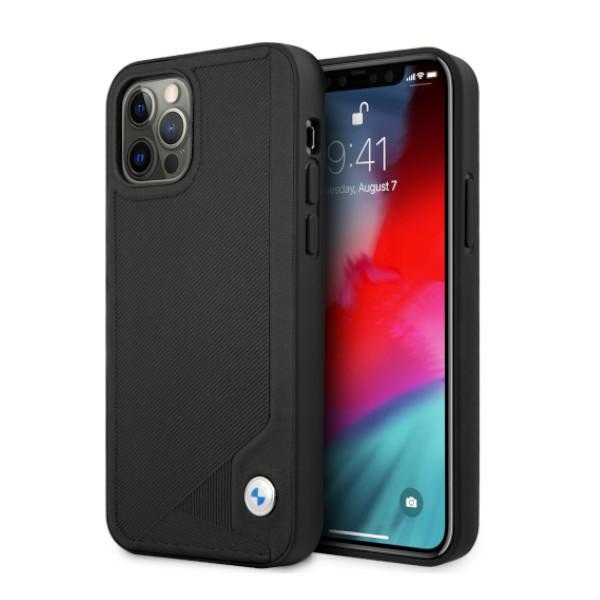 Bmw Bmhcp12lrcdpk Iphone 12 Pro Max Hülle 6,7" Schwarz/schwarz Hartschalenetui Leder Prägung