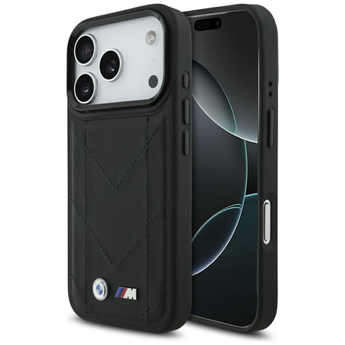 Bmw M Magsafe Hülle Mit Gestepptem Logo Für Iphone 17 Pro, Schwarz