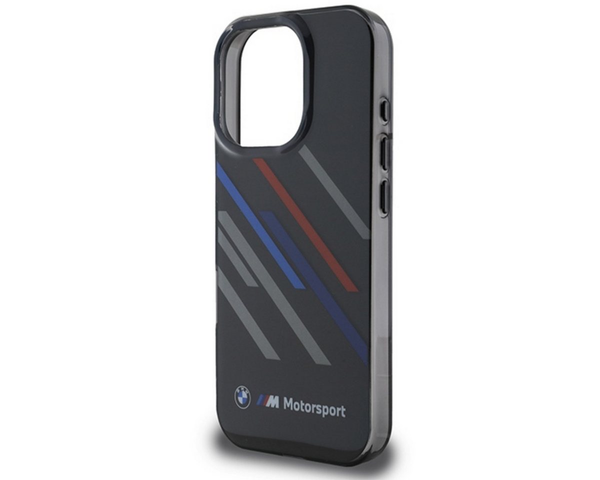 Bmw Bmhcp16l23htrak Iphone 16 Pro 6,3" Schwarze/schwarze Hartschalen-schutzhülle Motorsport Iml Random Stripes Bild 5