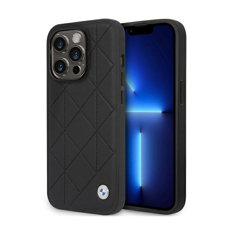 Bmw Leder-stepphülle – Iphone 14 Pro (schwarz)