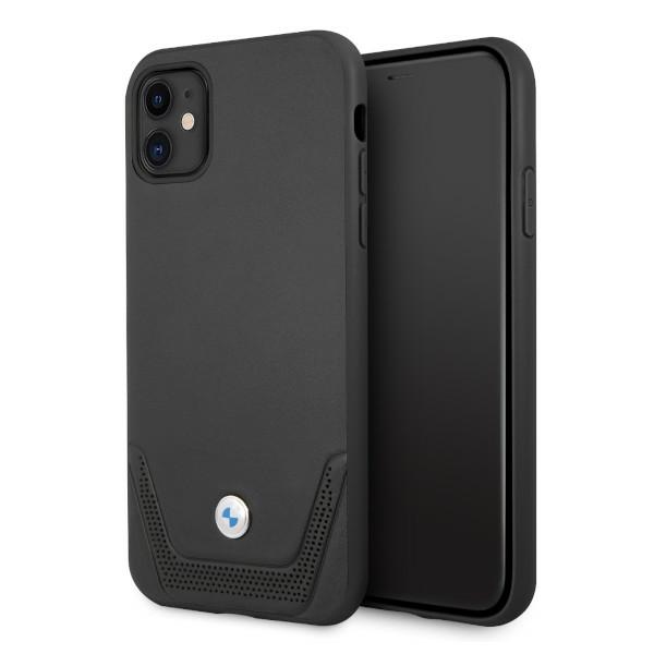 Bmw Hartschalen-schutzhülle Für Iphone 11, Perforiertes Leder, Schwarz
