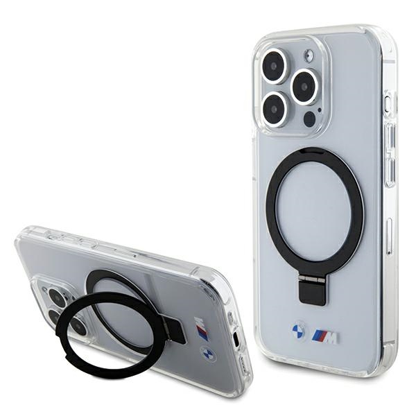 Bmw Bmhmp15lurst Iphone 15 Pro 6,1" Transparente/klare Hartschale Mit Ringständer, M Kollektion Und Magsafe