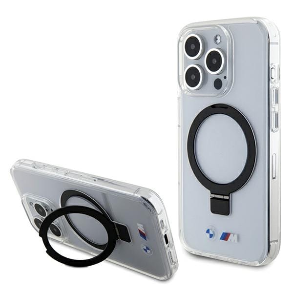 Bmw Bmhmp15lurst Iphone 15 Pro 6,1" Transparente/klare Hartschale Mit Ringständer, M Kollektion Und Magsafe