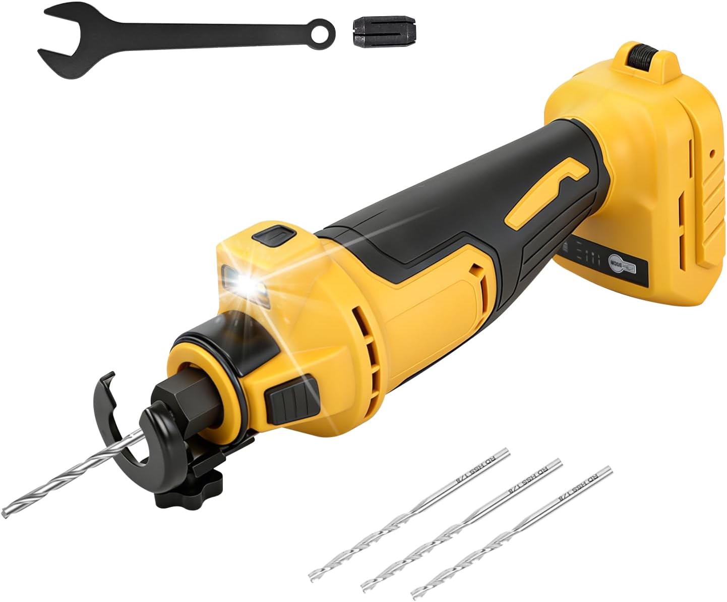 Akku-trockenbauschneidwerkzeug, Kompatibel Mit Dewalt 18v/20v-akkus, 30.000 U/min, Verstellbares Rotationssägen-set Mit Einer Schnitttiefe Von 15–35 Mm Für Holz, Blech Und Kunststoff