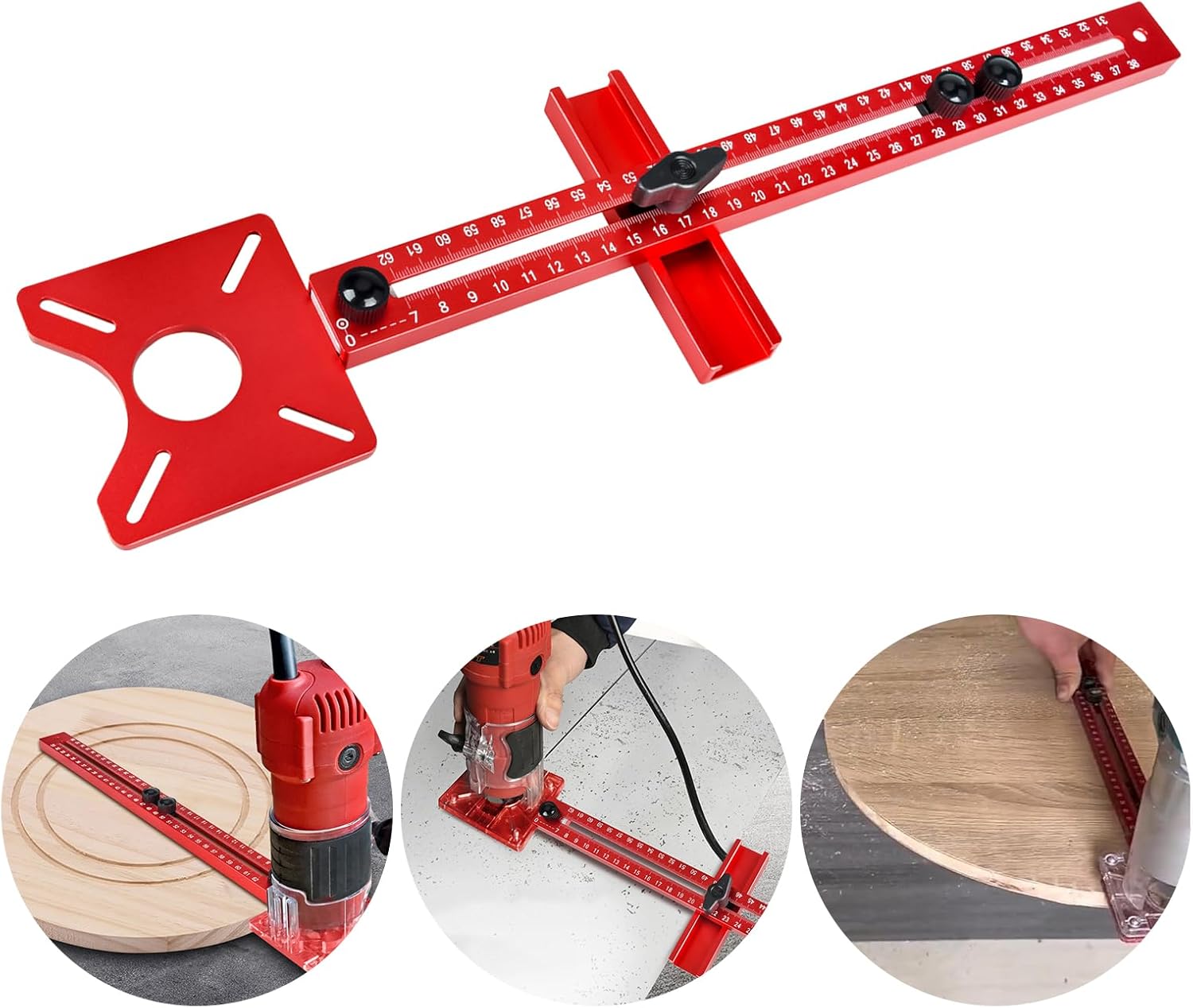 4-in-1-funktions-frässchablone, Verstellbare Schrankhalterung, Schablone Aus Aluminiumlegierung, Fräswerkzeug Für Holzbearbeitung, Frästisch-einlegeplatte