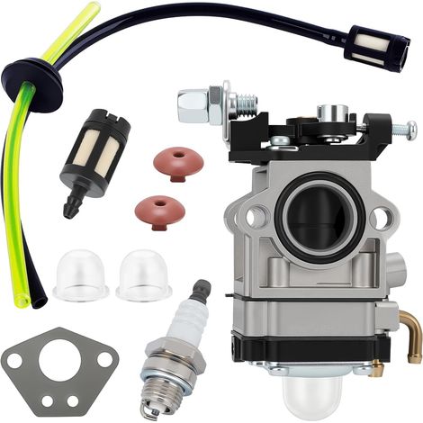 E-rfsey Vergaser Für 52ccm, 49ccm Und 43ccm Freischneidermotoren, Vergaser-reparatursatz Mit Dichtung, Schlauch, Zündkerze Und Kraftstofffilter