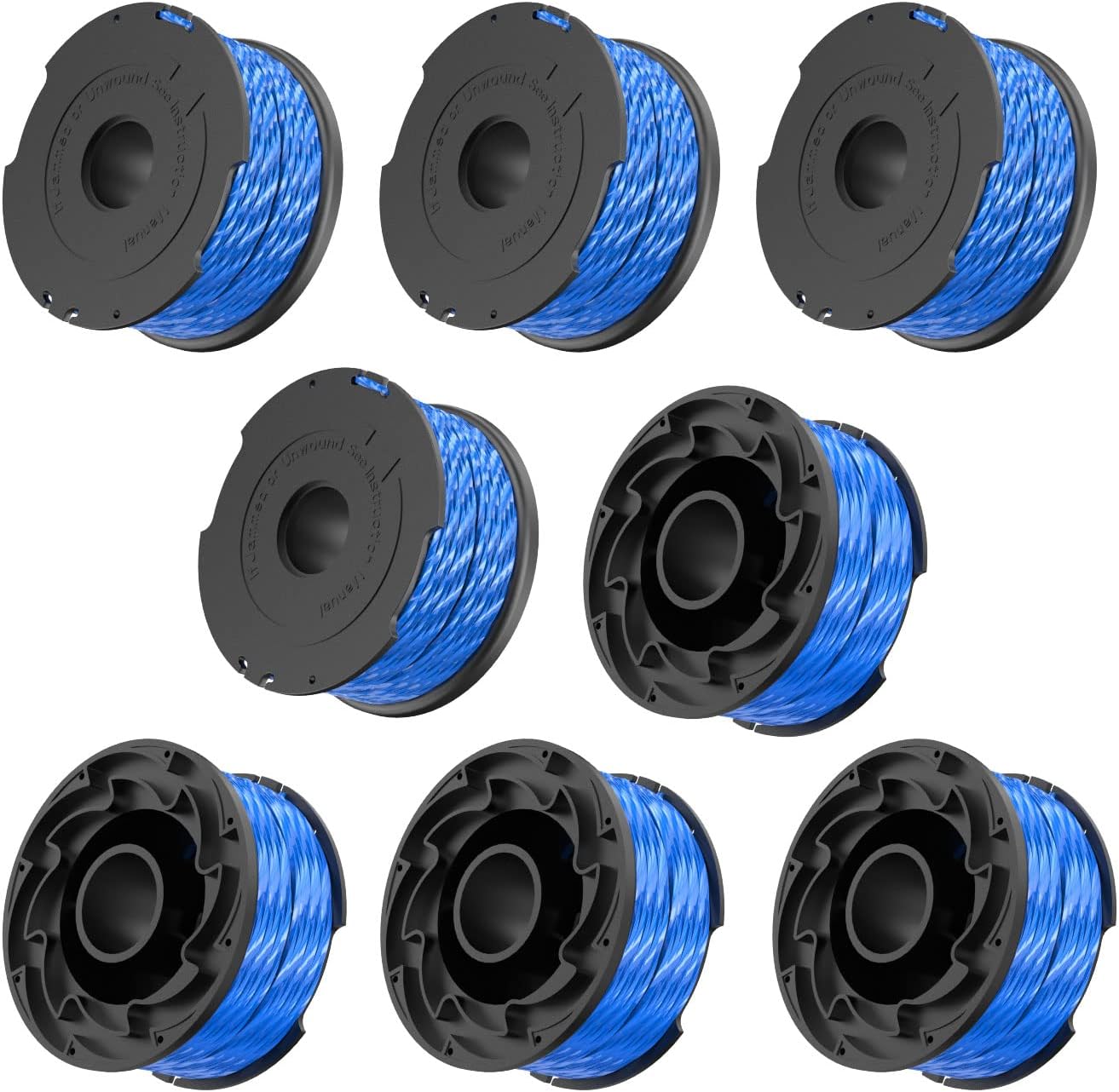 Ersatz-trimmerfadenspule Für Black & Decker Freischneider, A6441 – 1,65 Mm/12,2 M – 8er-pack