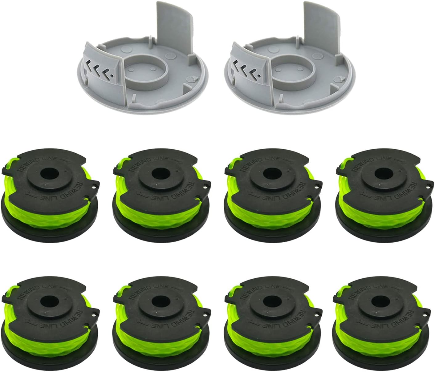 Ryobi Rac143 10er-pack Ersatz-trimmerfadenspulen Für 36v-freischneider Mit Kappe Rac142 Kompatibel Mit Rlt36b33 Und Ry36lt33a-0