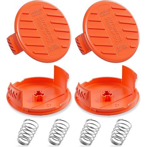 4-teilige Spulenabdeckung, Kompatibel Mit Black & Decker Trimmern, Rc-100-p Spulenkappe, Spulenkappenfedern Für Black & Decker Freischneider