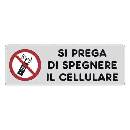 Schild „bitte Mobiltelefone Ausschalten“ 15 X 5 Cm