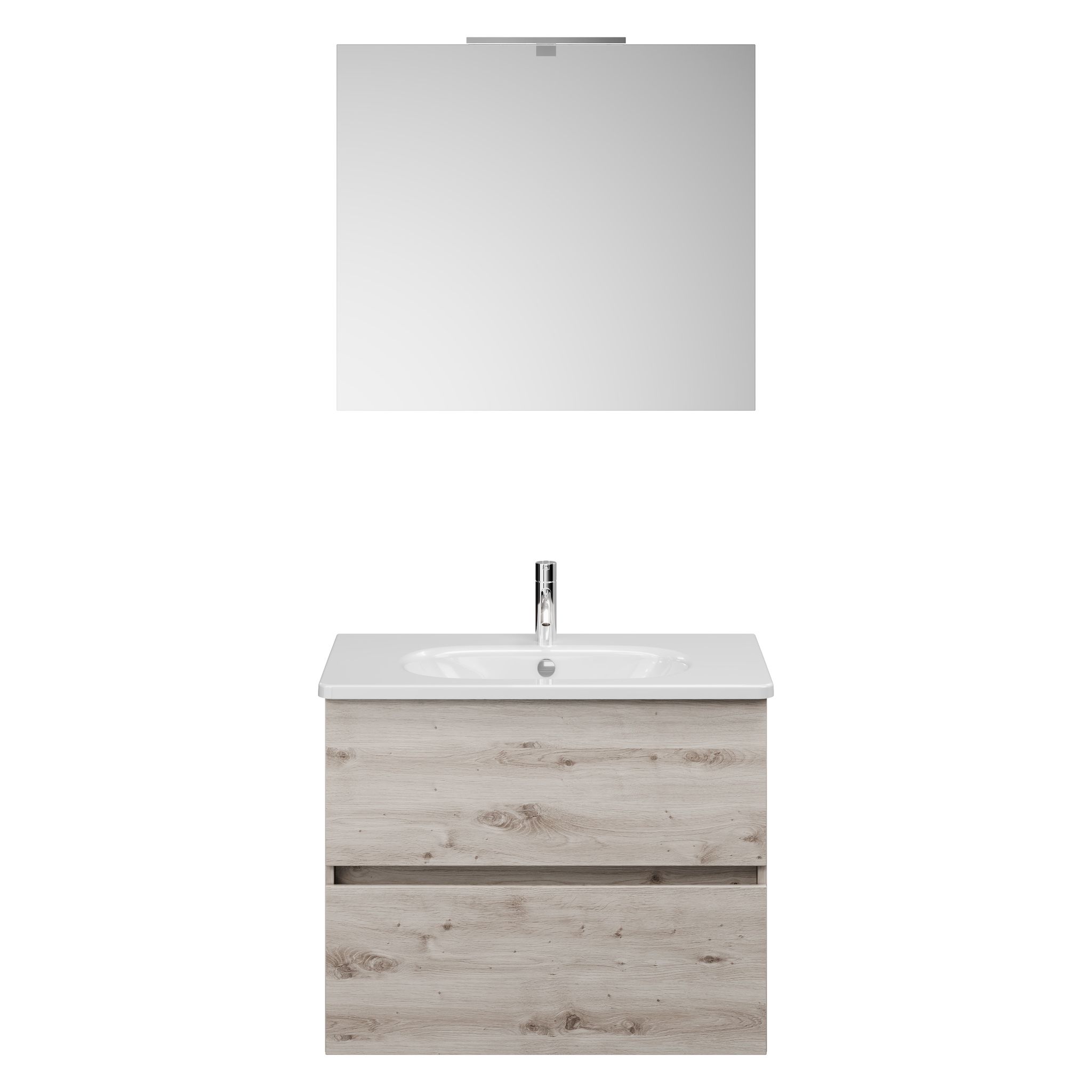 Burg Rocio Badmöbelset Sgyp080 Txbxh 465x805x2000, Eiche Dekor Silber