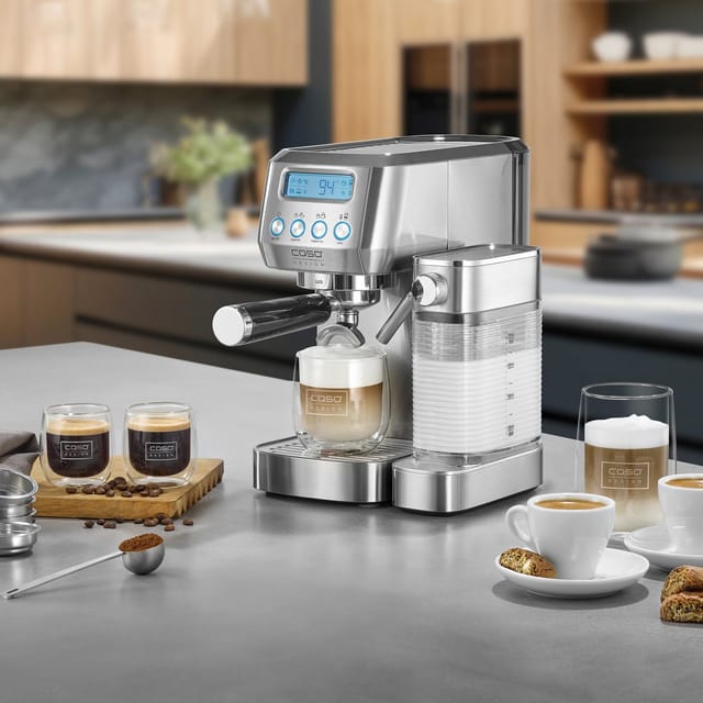 Kaffeemaschine Caso Espresso Gourmet Latte Silber 1350 W