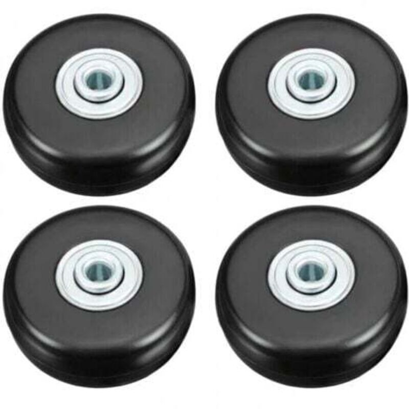 Stück 50-mm-kofferrollen, Gepäckreparaturrollen, Robuste, Geräuscharme Universal-schwenkrollen Aus Gummi Für Koffer, Gepäck, Rucksäcke Und Reisegepäck
