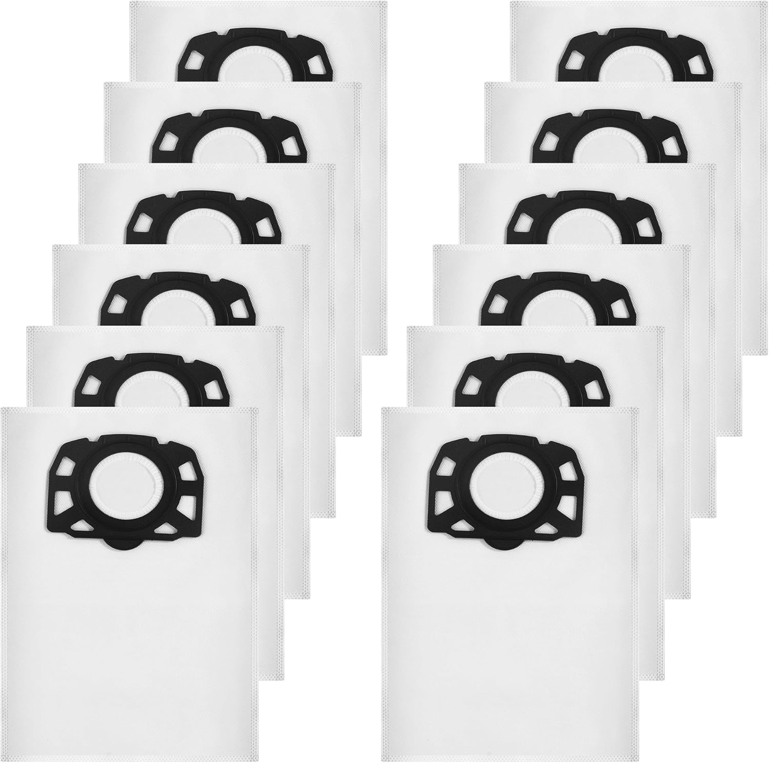 12 Kfi 357 Staubsaugerbeutel Für Kärcher Wd2 Plus / Wd3 / Kwd1 / Kwd2 / Kwd3 /wd3.200-wd3.800m/se4001/se4002/, Geeignet Für Kärcher Nass- Und Trockensauger, Für Kärcher 2.863-314.0