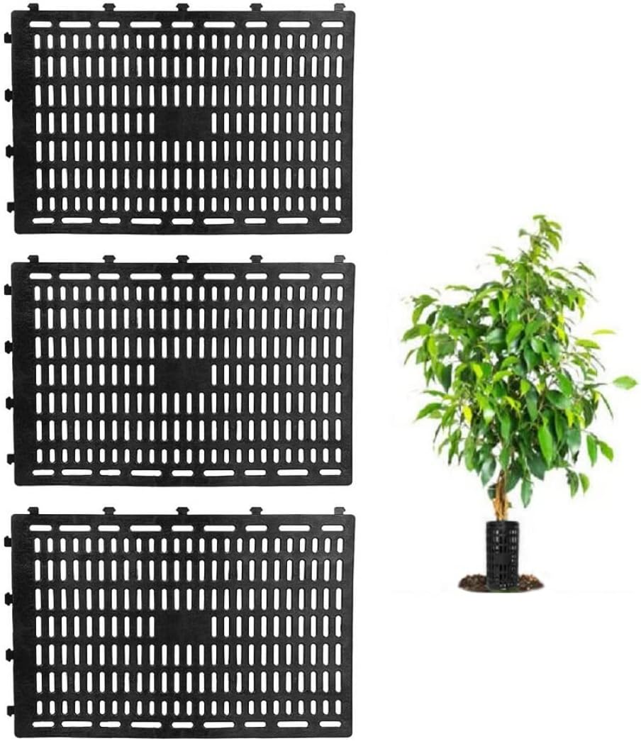 Ccykxa Baumschutz, Baumstammschutz, Kunststoff-baumstammabdeckung, Rindenschutz Für Gepflanzte Bäume Zum Rasenmähen, 4 Stück Schwarz