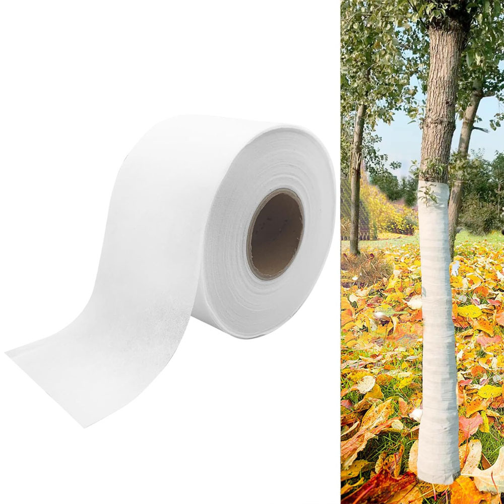 Ccykxa Robuster, Nicht Gewebter Winterbaumschutz, Isolierende Und Frostbeständige Stammabdeckung, Einfach Anzubringen Für Gartenpflege Und Landschaftsgestaltung, 60 M X 8 Cm