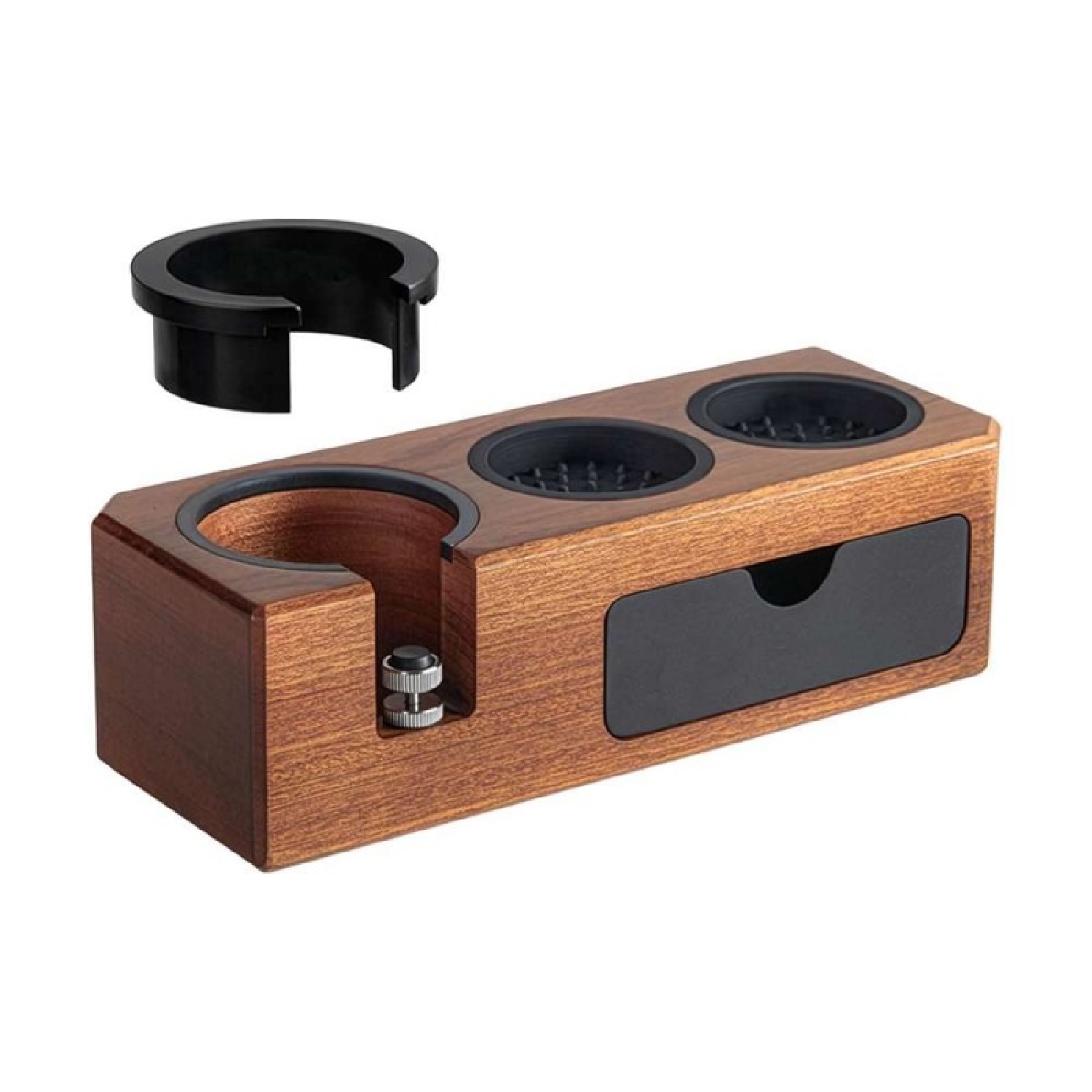 Cecotec Espresso-tamper-station Baristeo Woodtamperstation. Eleganter Holzständer Für Siebträger, Tamper Und Leveler