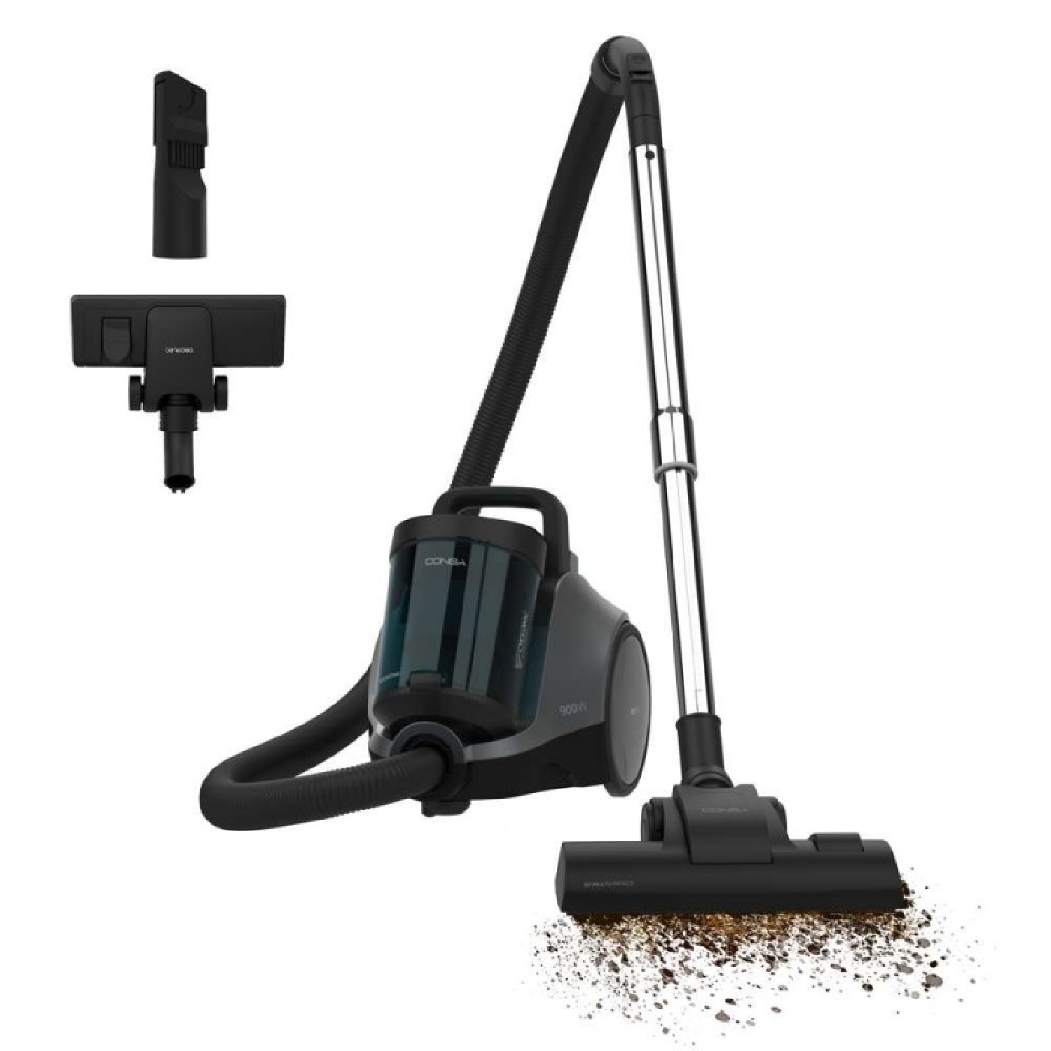 Cecotec Beutelloser Bodenstaubsauger Conga Rockstar Cyclonic Pro. 2,5 L, 900 W, Saugleistung 19 Kpa, Leistungsregler.