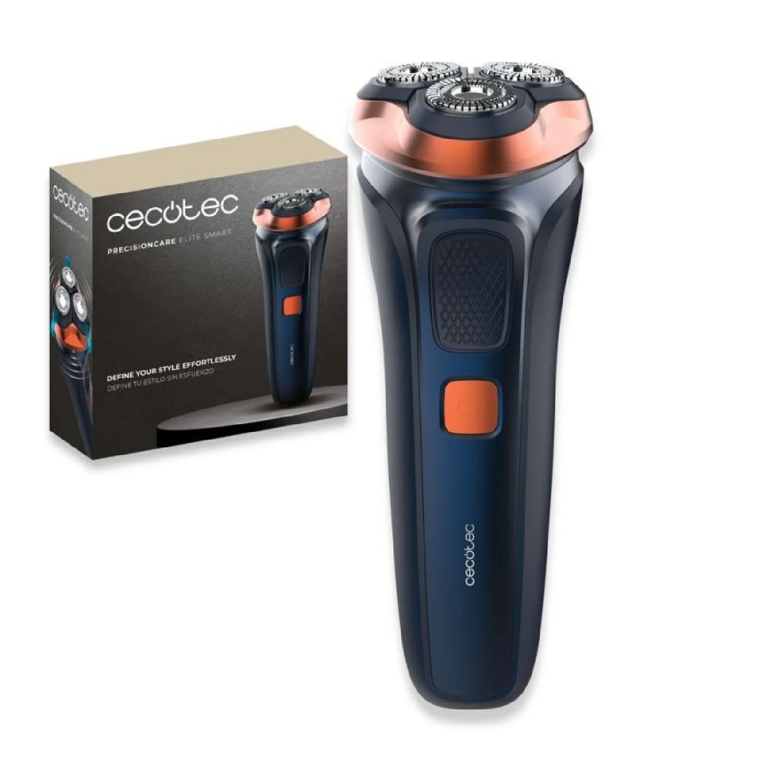 Cecotec Rotationsrasierer Precisioncare Elite Smart, 3d-scherkopf, 90 Min Laufzeit, Led-display