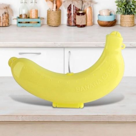Niedliche 3-farbige Bananen-schutzbox, Halterung, Aufbewahrungsbox Für Lunchboxen, Neu