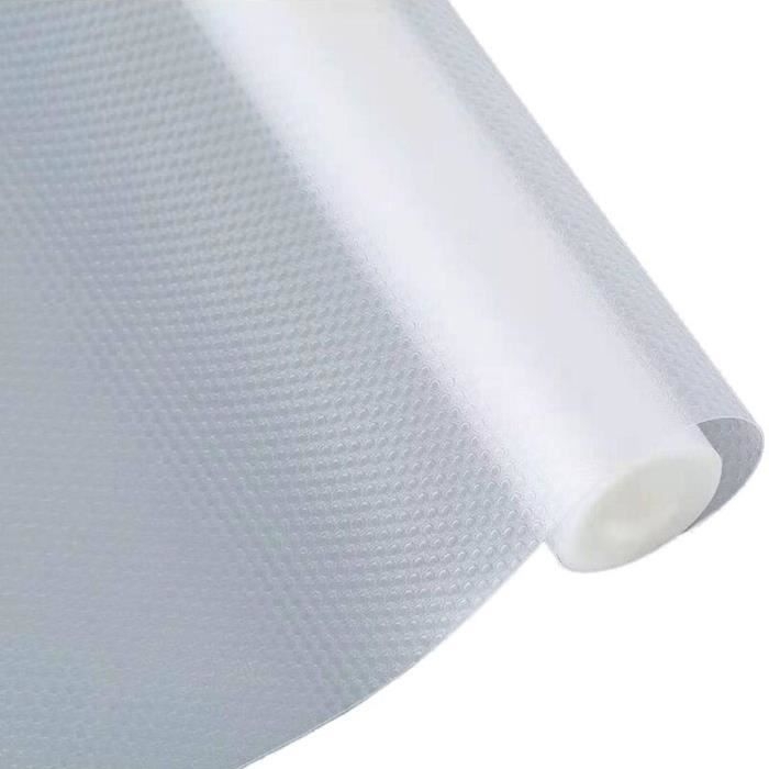 Rutschfeste, Nicht Klebende, Transparente Schubladeneinlage Aus Eva-kunststoff Zum Schutz Von Küchenkühlschränken – Weiß – 45 X 600 Cm