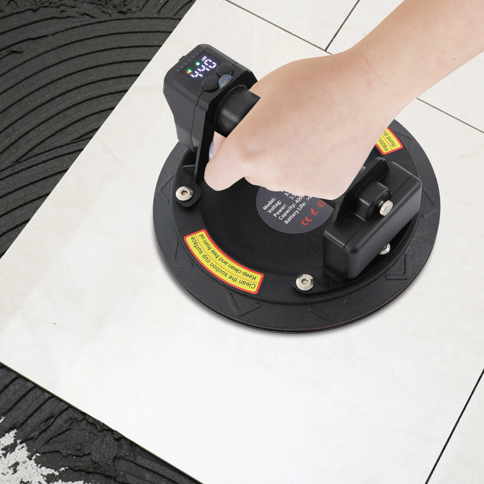Elektrosaugscheiben Für Das Handling Glatter Schwerer Gegenstände, Einfach Zu Lagern Und Zu Tragen, Glas, Fliesen, Platten, 200 Kg Saugkraft
